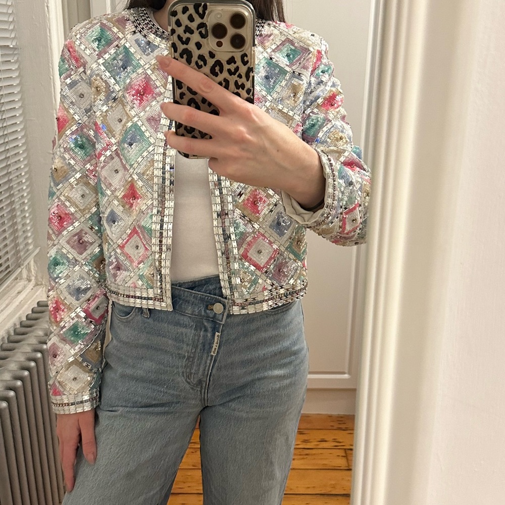 Retrofete embellished jacket - NWOT - Size small - Picture 5 of 6